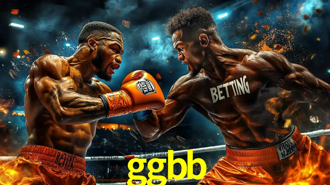 Dois boxeadores em uma luta intensa e explosiva, representando a adrenalina e as oportunidades de apostas em esportes de combate disponíveis na plataforma ggbb.
